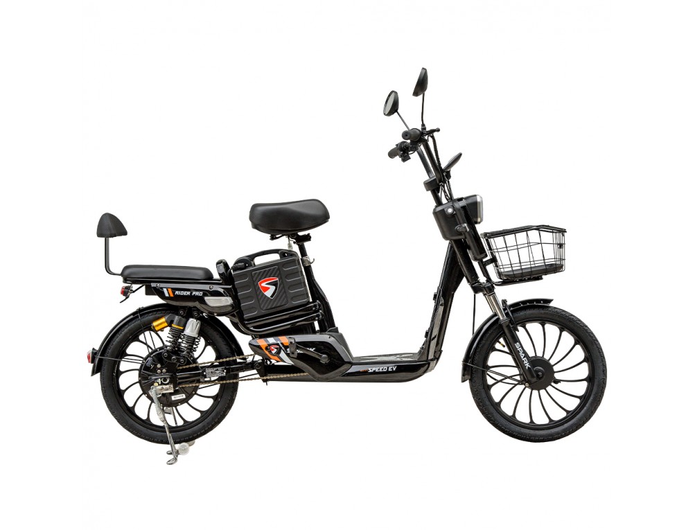 Велосипед з електромотором SPARK RIDER PRO 14" 48V/650W/20Ah Чорний