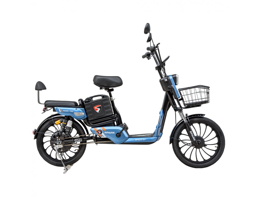 Велосипед з електромотором SPARK RIDER PRO 14" 48V/650W/20Ah Синій