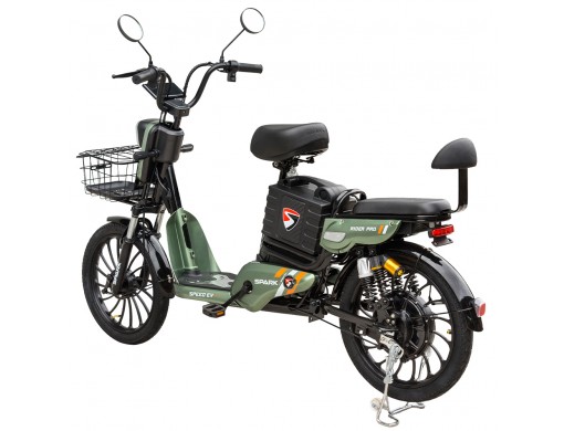 Велосипед з електромотором SPARK RIDER PRO 14" 48V/650W/20Ah Зелений