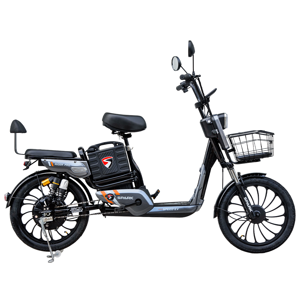 Купить Велосипед з електромотором SPARK RIDER PRO 14" 48V/650W/20Ah Сірий