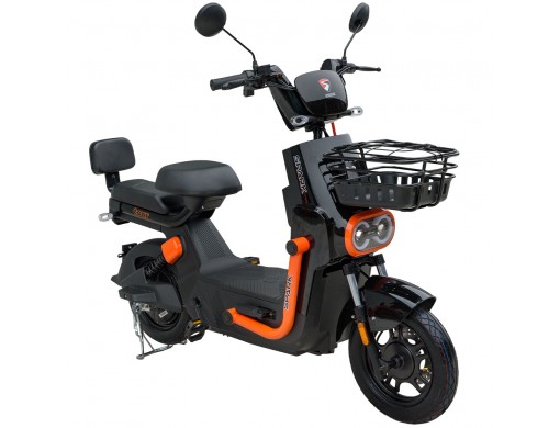 Велосипед з електромотором SPARK TOUR 14» 60V/500W/20Ah Чорний з помаранчевим