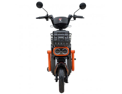 Велосипед з електромотором SPARK TOUR 14» 60V/500W/20Ah Чорний з помаранчевим
