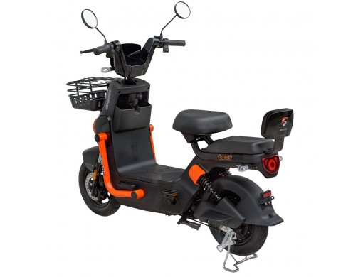 Велосипед з електромотором SPARK TOUR 14» 60V/500W/20Ah Чорний з помаранчевим