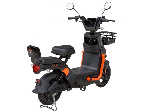 Велосипед з електромотором SPARK TOUR 14» 60V/500W/20Ah Чорний з помаранчевим