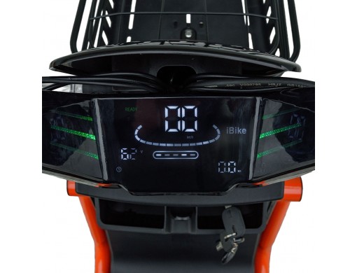 Велосипед з електромотором SPARK TOUR 14» 60V/500W/20Ah Чорний з помаранчевим