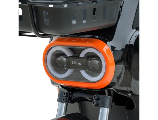 Велосипед з електромотором SPARK TOUR 14» 60V/500W/20Ah Чорний з помаранчевим