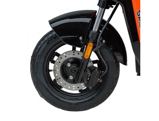 Велосипед з електромотором SPARK TOUR 14» 60V/500W/20Ah Чорний з помаранчевим