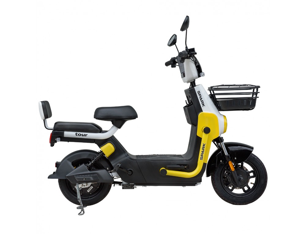 Велосипед з електродвигуном SPARK TOUR 14» 60V/500W/20Ah Білий