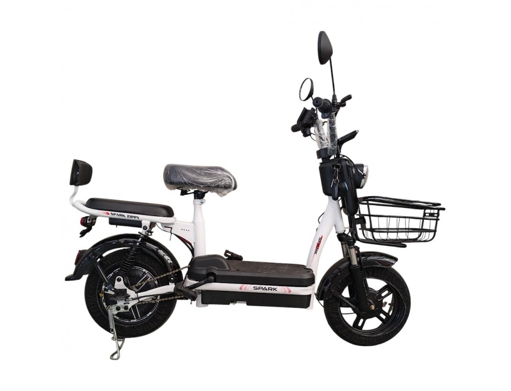 Велосипед з електромотором SPARK ZIPPY 14" 48V/400W/12Ah Чорний