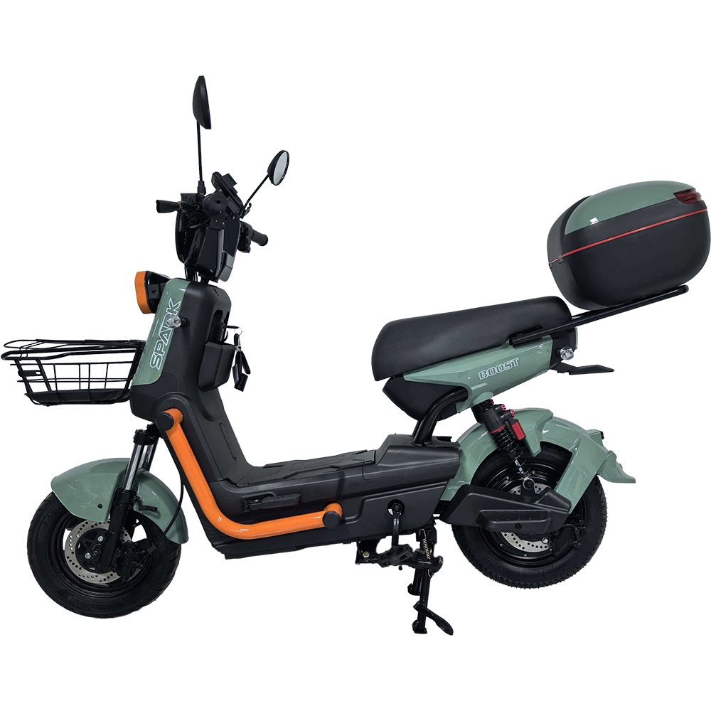 Купить Велосипед з електромотором SPARK BOOST 14" 72V/1200W/25Ah зелена шавлія