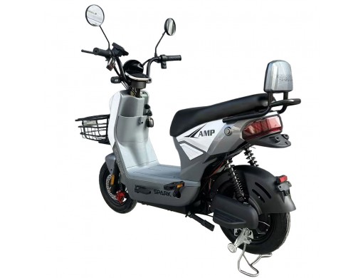 Велосипед з електромотором SPARK AMP 14" 48V/800W/25Ah білий із сірим