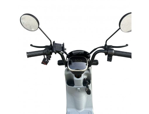 Велосипед з електромотором SPARK AMP 14" 48V/800W/25Ah білий із сірим