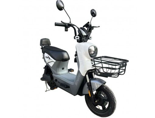 Велосипед з електромотором SPARK AMP 14" 48V/800W/25Ah білий із сірим