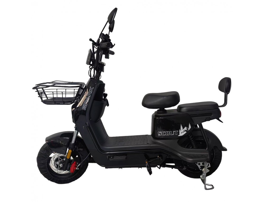 Велосипед с электромотором SPARK SCOUT 14" 60V/1000W/25Ah черный