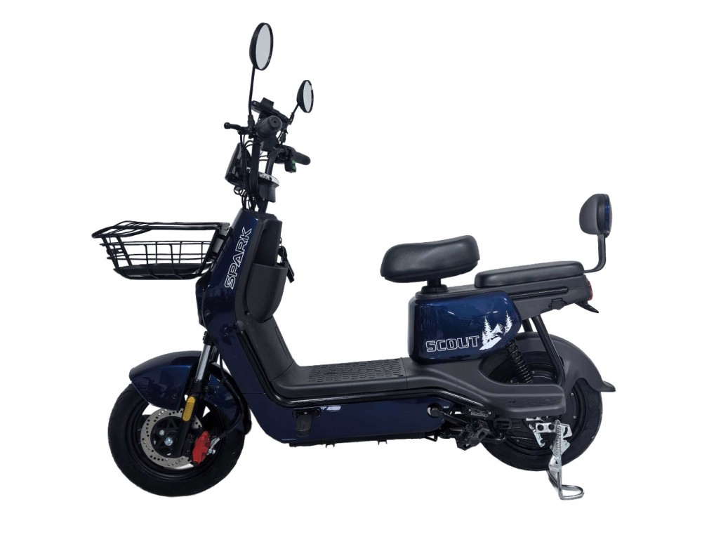 Велосипед с электромотором SPARK SCOUT 14" 60V/1000W/25Ah синий