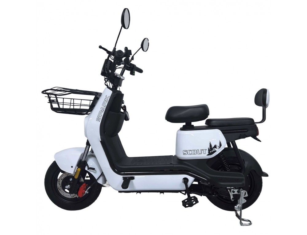 Велосипед с электромотором SPARK SCOUT 14" 60V/1000W/25Ah белый