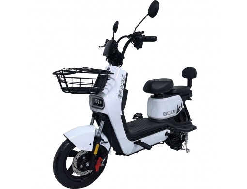 Велосипед с электромотором SPARK SCOUT 14" 60V/1000W/25Ah белый