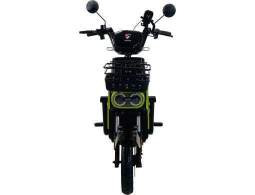 Велосипед с электромотором SPARK TOUR PRO 14" 60V/1000W/20Ah черный с зеленым