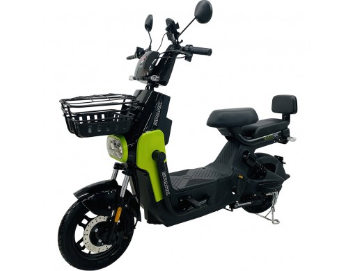 Велосипед с электромотором SPARK TOUR PRO 14" 60V/1000W/20Ah черный с зеленым