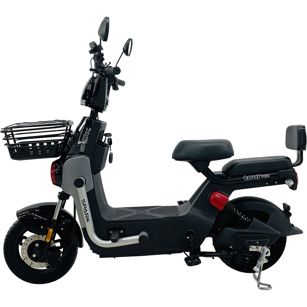 Купить Велосипед с электромотором SPARK TOUR PRO 14" 60V/1000W/20Ah черный с серым