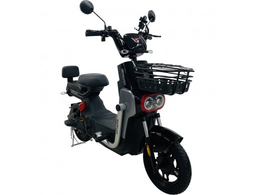 Велосипед с электромотором SPARK TOUR PRO 14" 60V/1000W/20Ah черный с серым