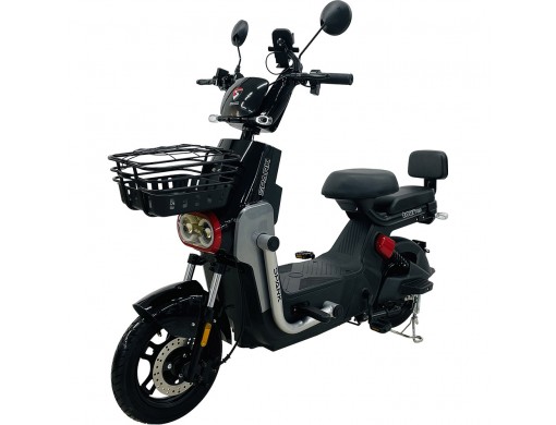 Велосипед с электромотором SPARK TOUR PRO 14" 60V/1000W/20Ah черный с серым