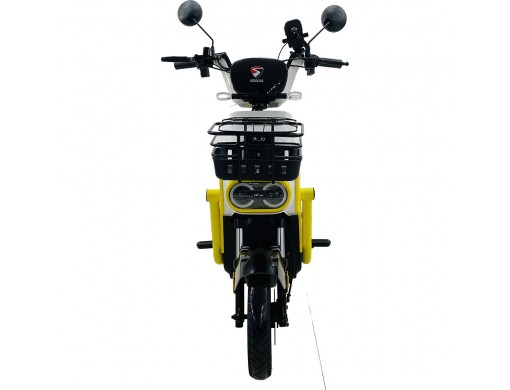 Велосипед с электромотором SPARK TOUR PRO 14" 60V/1000W/20Ah белый с желтым