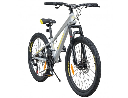Велосипед SPARK JET (колеса - 24", сталева рама - 11") сірий