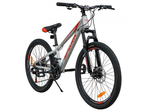 Велосипед SPARK RIDE (колеса - 24", сталева рама - 11") сірий