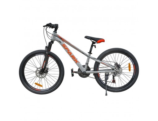 Велосипед SPARK RIDE (колеса - 24", сталева рама - 11") сірий