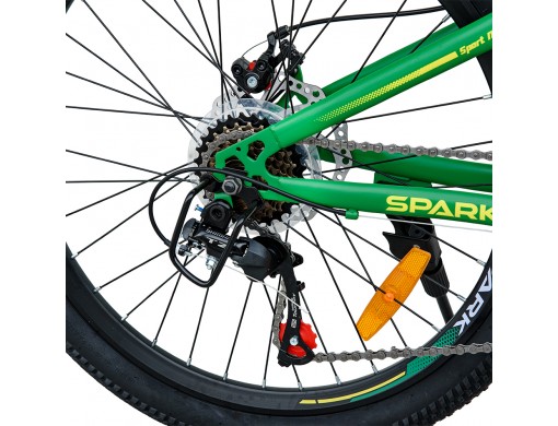 Велосипед SPARK RIDE (колеса - 24", сталева рама - 12") зелений