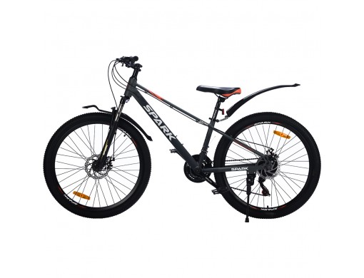 Велосипед SPARK ASTRO (колеса - 26", алюмінієва рама - 13") сірий із темно-сірим
