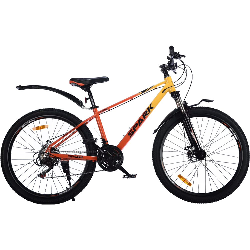 Велосипед SPARK ASTRO (колеса - 26", алюмінієва рама - 15") жовтий з помаранчевим
