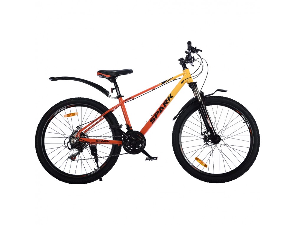 Велосипед SPARK ASTRO (колеса - 26", алюмінієва рама - 15") жовтий з помаранчевим