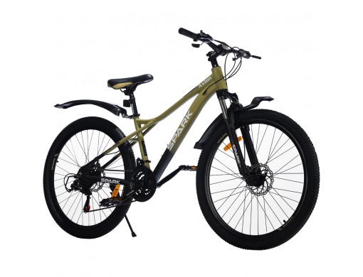 Велосипед SPARK AXION (колеса - 26", алюмінієва рама - 15") оливковий з чорним