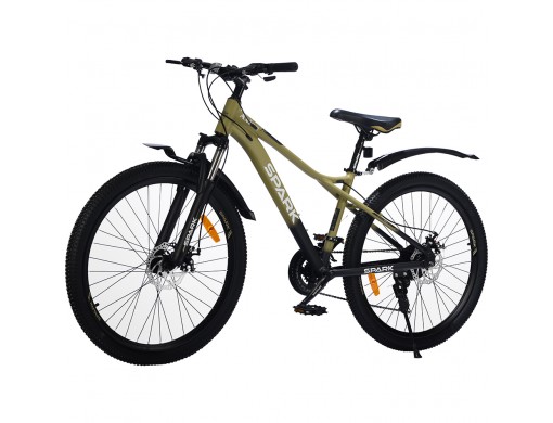 Велосипед SPARK AXION (колеса - 26", алюмінієва рама - 15") оливковий з чорним