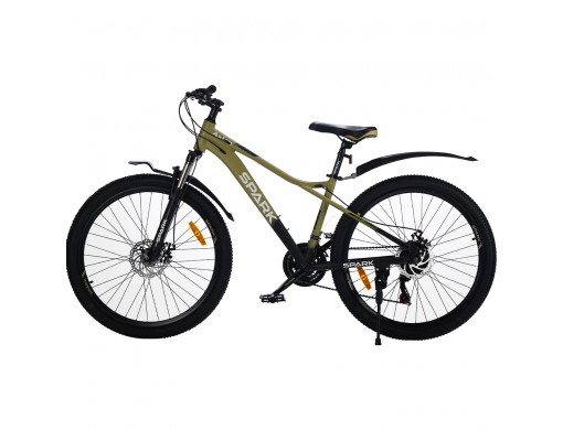 Велосипед SPARK AXION (колеса - 26", алюмінієва рама - 15") оливковий з чорним