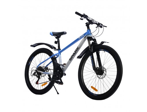 Велосипед SPARK BLINK (колеса - 26", сталева рама - 13") синій з сірим