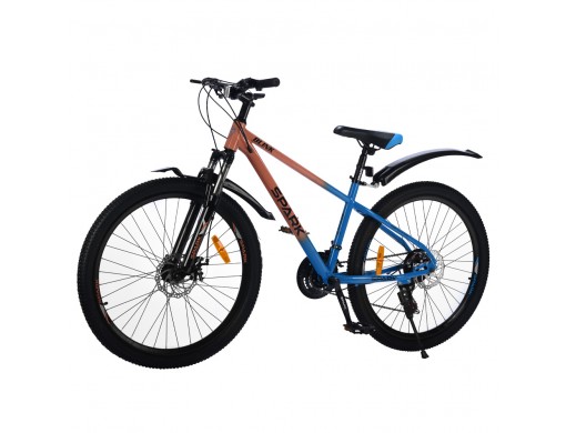 Велосипед SPARK BLINK (колеса - 26", сталева рама - 15") коричневий з синім