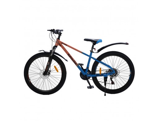 Велосипед SPARK BLINK (колеса - 26", сталева рама - 15") коричневий з синім