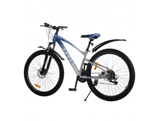 Велосипед SPARK BLITZ (колеса - 27,5", сталева рама - 15") синій з сірим