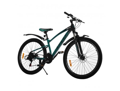 Велосипед SPARK BLITZ (колеса - 27,5", сталева рама - 15") темно-зелений з чорним