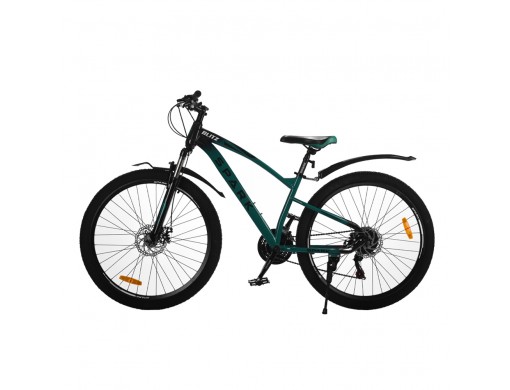 Велосипед SPARK BLITZ (колеса - 27,5", сталева рама - 15") темно-зелений з чорним