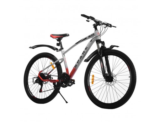 Велосипед SPARK BLITZ (колеса - 27,5", сталева рама - 17") сірий з червоним