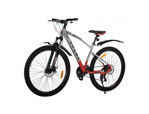 Велосипед SPARK BLITZ (колеса - 27,5", сталева рама - 17") сірий з червоним
