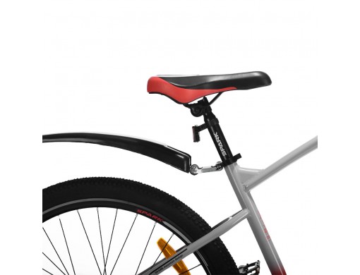 Велосипед SPARK BLITZ (колеса - 27,5", сталева рама - 17") сірий з червоним