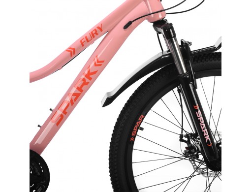 Велосипед SPARK FURY (колеса - 26", сталева рама - 13") персиковий