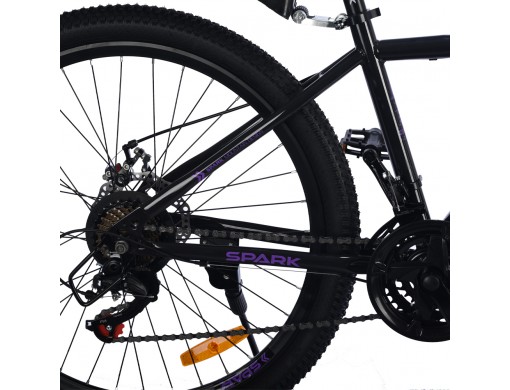 Велосипед SPARK FURY (колеса - 26", сталева рама - 15") фіолетовий з чорним