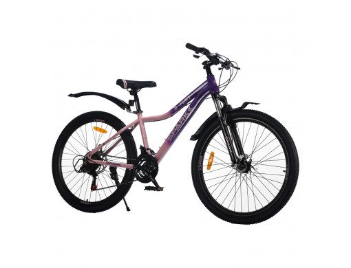 Велосипед SPARK FURY (колеса - 26", сталева рама - 15") фіолетовий з персиковим