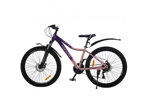 Велосипед SPARK FURY (колеса - 26", сталева рама - 15") фіолетовий з персиковим